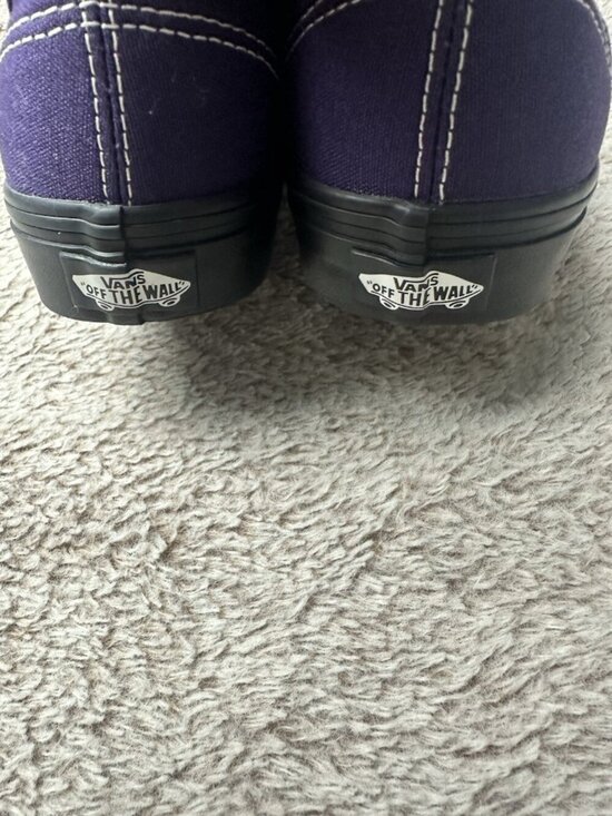 Vans Authentic Suede Canvas Purple Black Men’s 7 - W 8.5 New 721356 main image 5